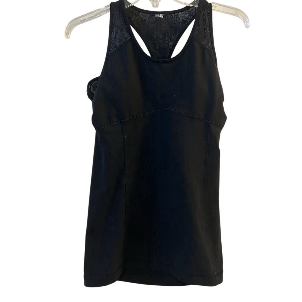 Calia Women's‎ Black Lace Racerback Tank Top Casual Summer